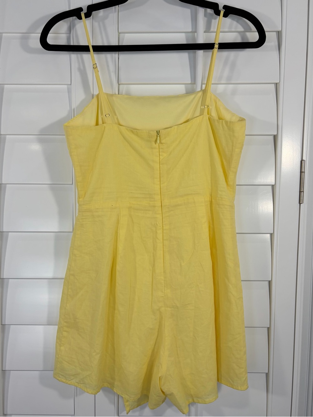 Altar'd State Yellow Lined 100% Cotton Asymmetric Mini Dress Skort Romper (S) - Picture 3 of 10